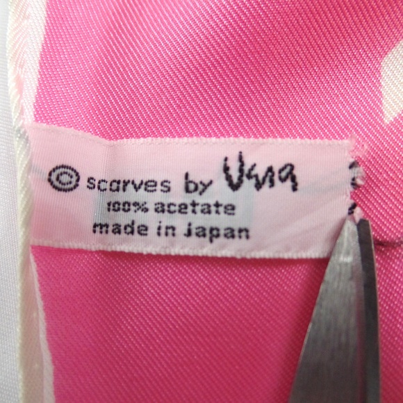 🚩 SOLD Vera Neumann Striped Scarf Pink Brown - Picture 4 of 4